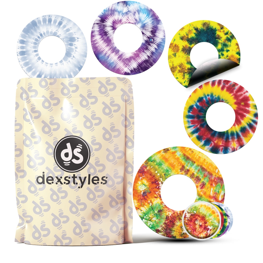 Dexstyles Tie-Dye Burst design, Libre patches.