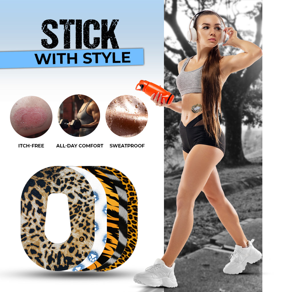 Dexstyle Wild Skin design, Dexcom G6 Mini patches.