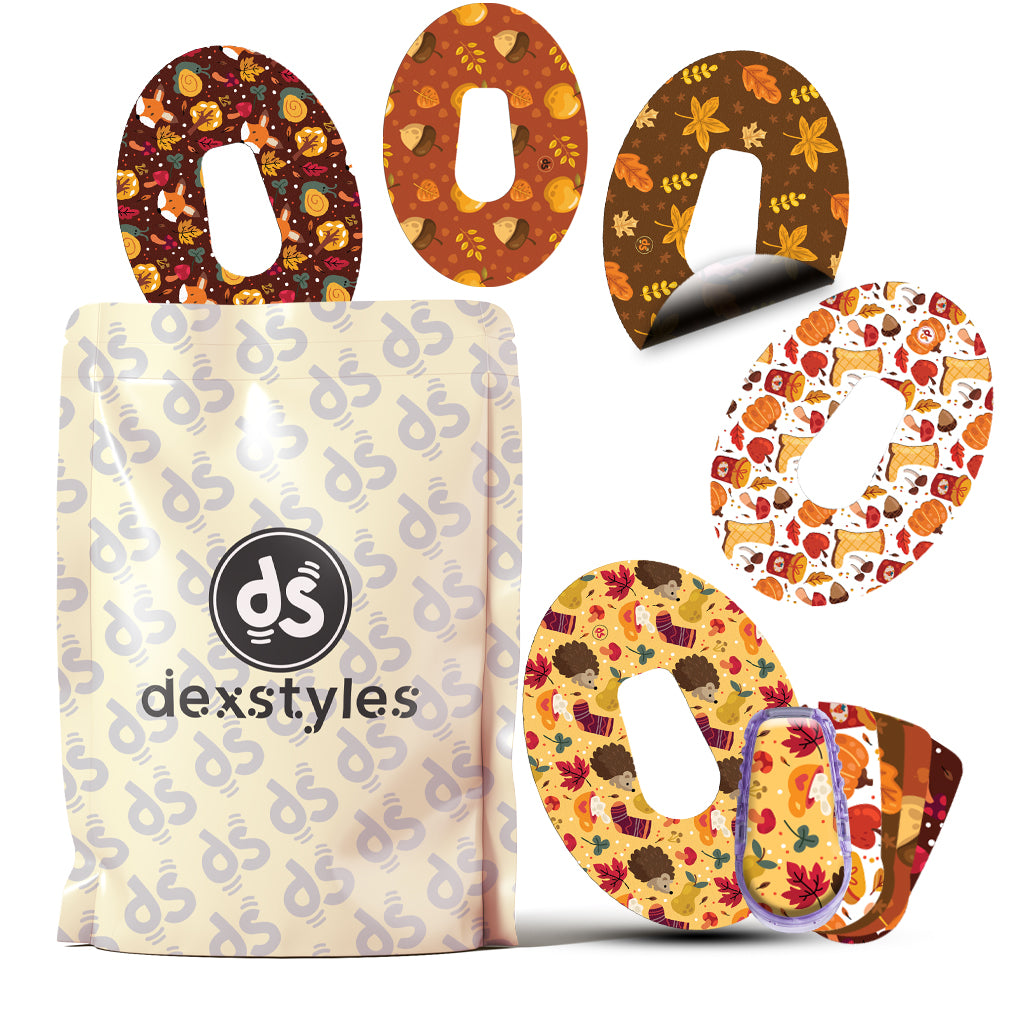 Dexstyles Thanksgiving vibe, Dexcom G-6 Regular patches.