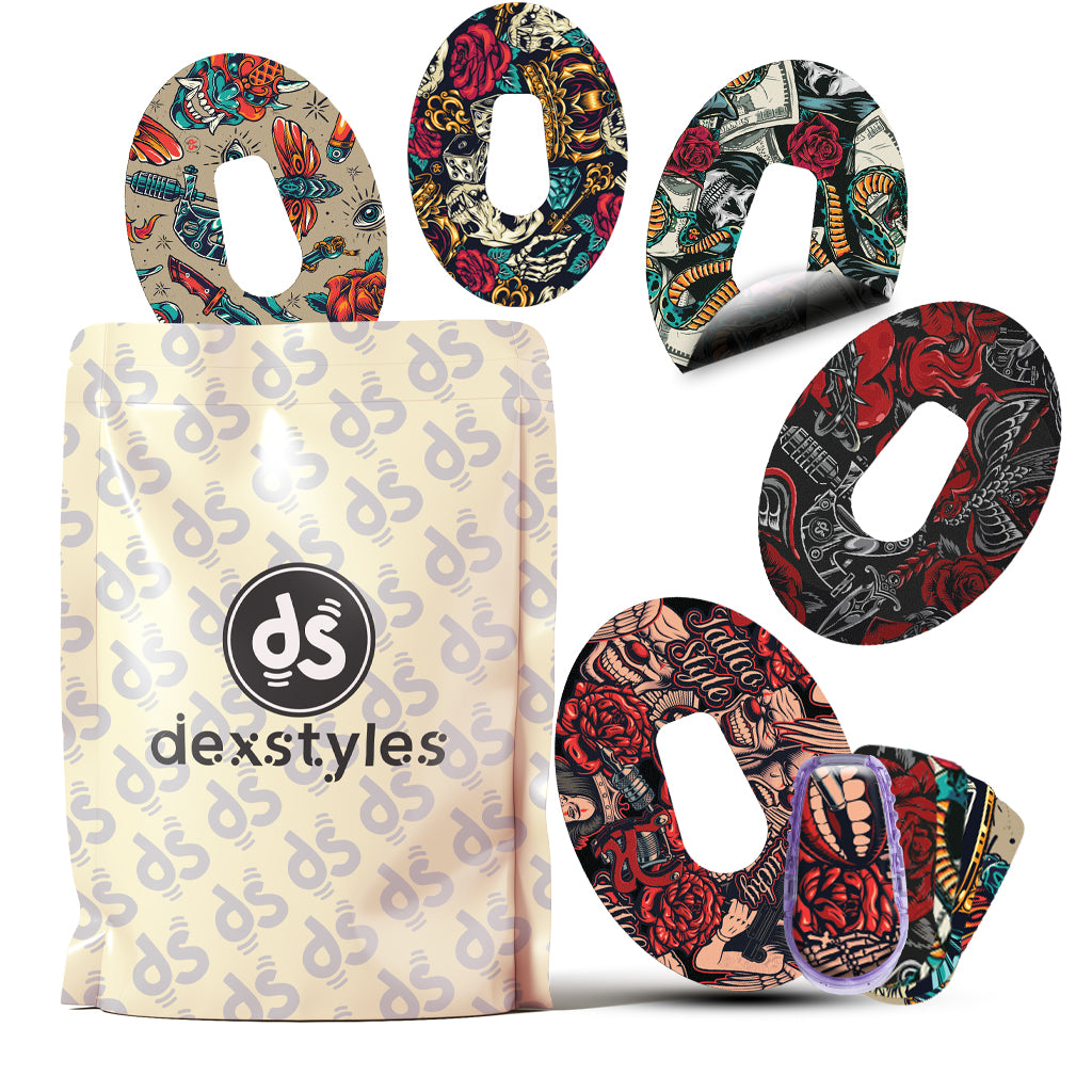 Dexstyles Tattoo Tribe, Dexcom G-6 Regular patches.