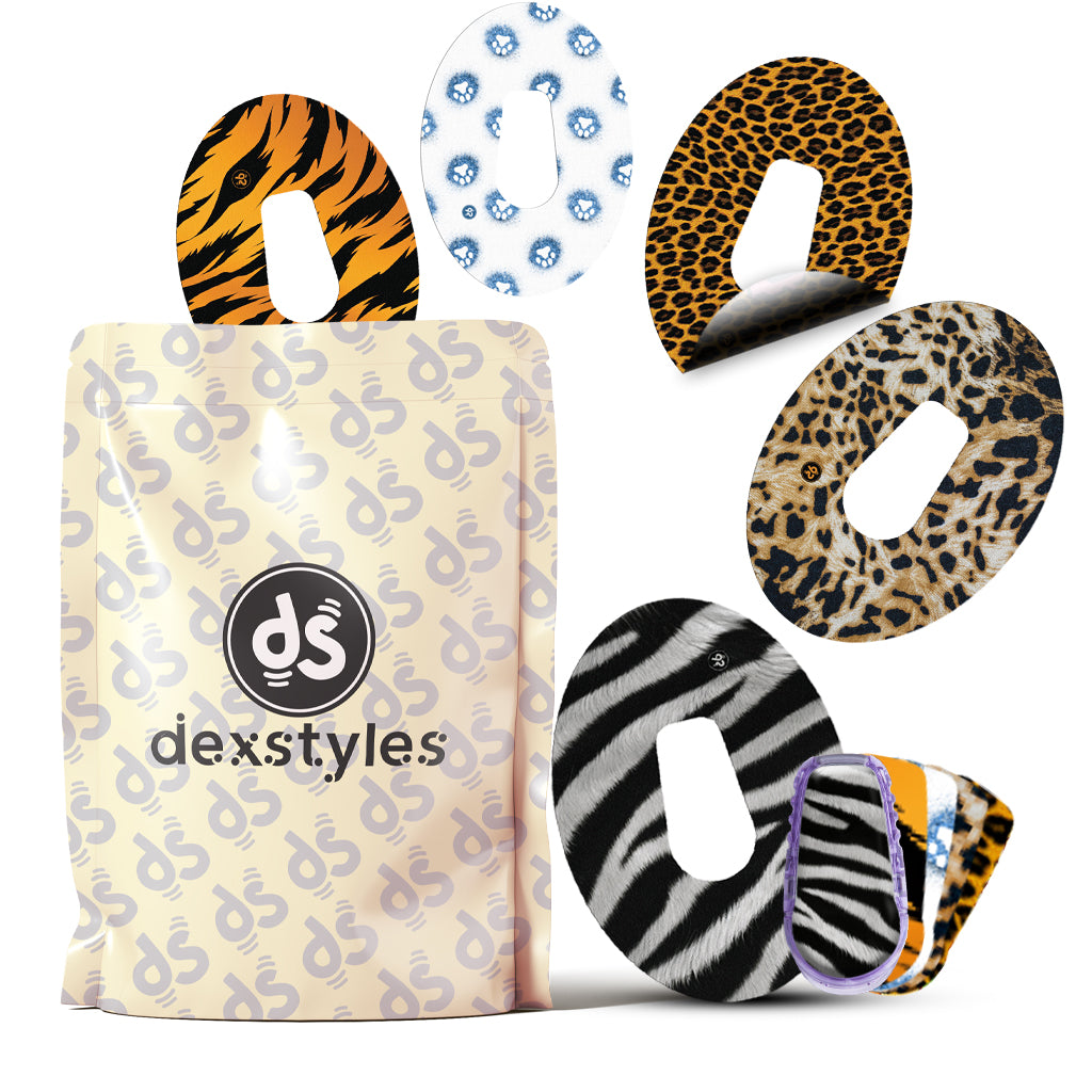 Dexstyles Wiild Skin design, Dexcom G-6 Regular patches. – Dex styles