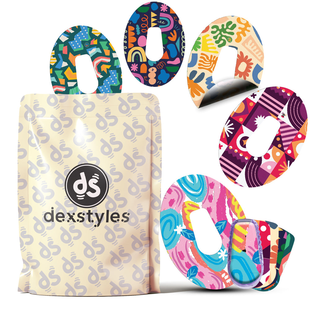 Dexstyles Funy World, Dexcom G-6 Regular patches.