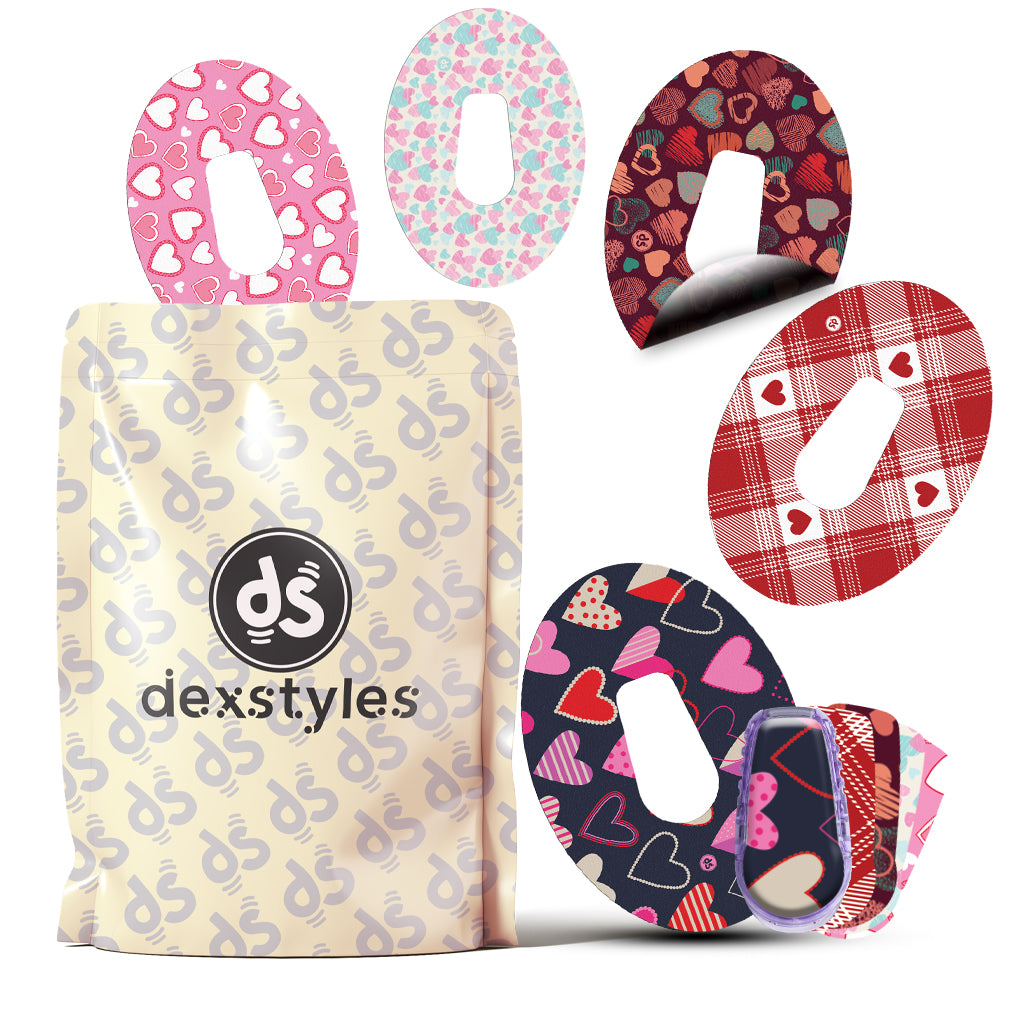 Dexstyles Heart whisper, Dexcom G-6 Regular patches.