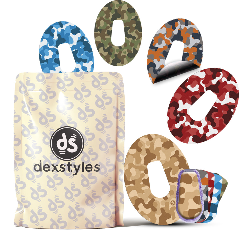 Dexstyles Veteran Vibe design, Dexcom G-6 Regular patches. – Dex styles