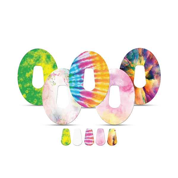 Dexstyles Tye-Dye World design, Dexcom G-6 Regular patches.