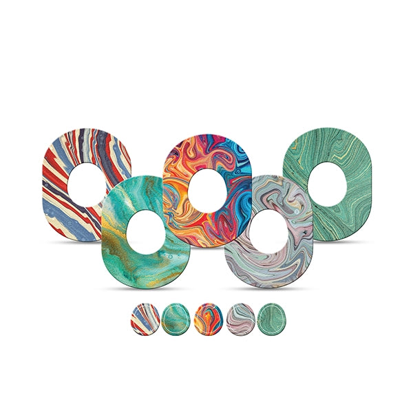 Dexstyles Marble Menia design, Dexcom G-7and Stelo Cgm  patches