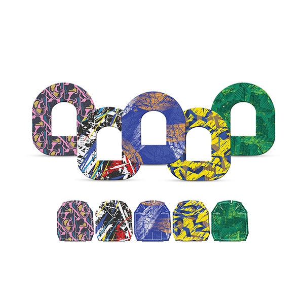 Dexstyles FootBall Fusion Design, Omnipod patches.