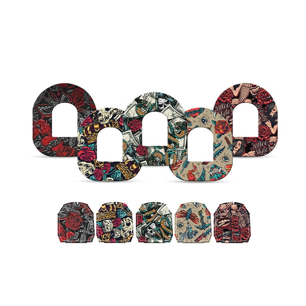 Dexstyles Tatto Tribe design, Omnipod Patches.