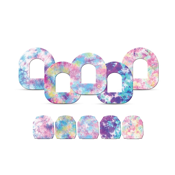 Dexstyles Tie-Dye Tribe design, Omnipod Patches.